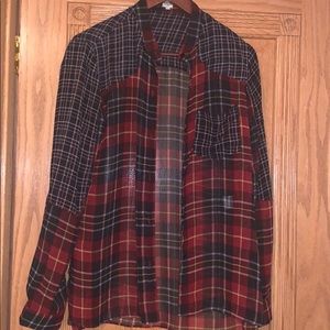 Plaid blouse